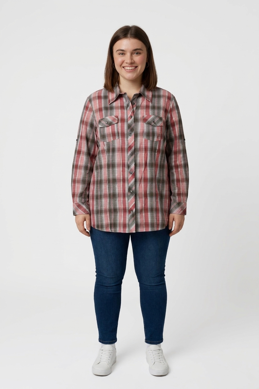 Kostkovaná halenka Outfit Vel.: 48 - Halenky