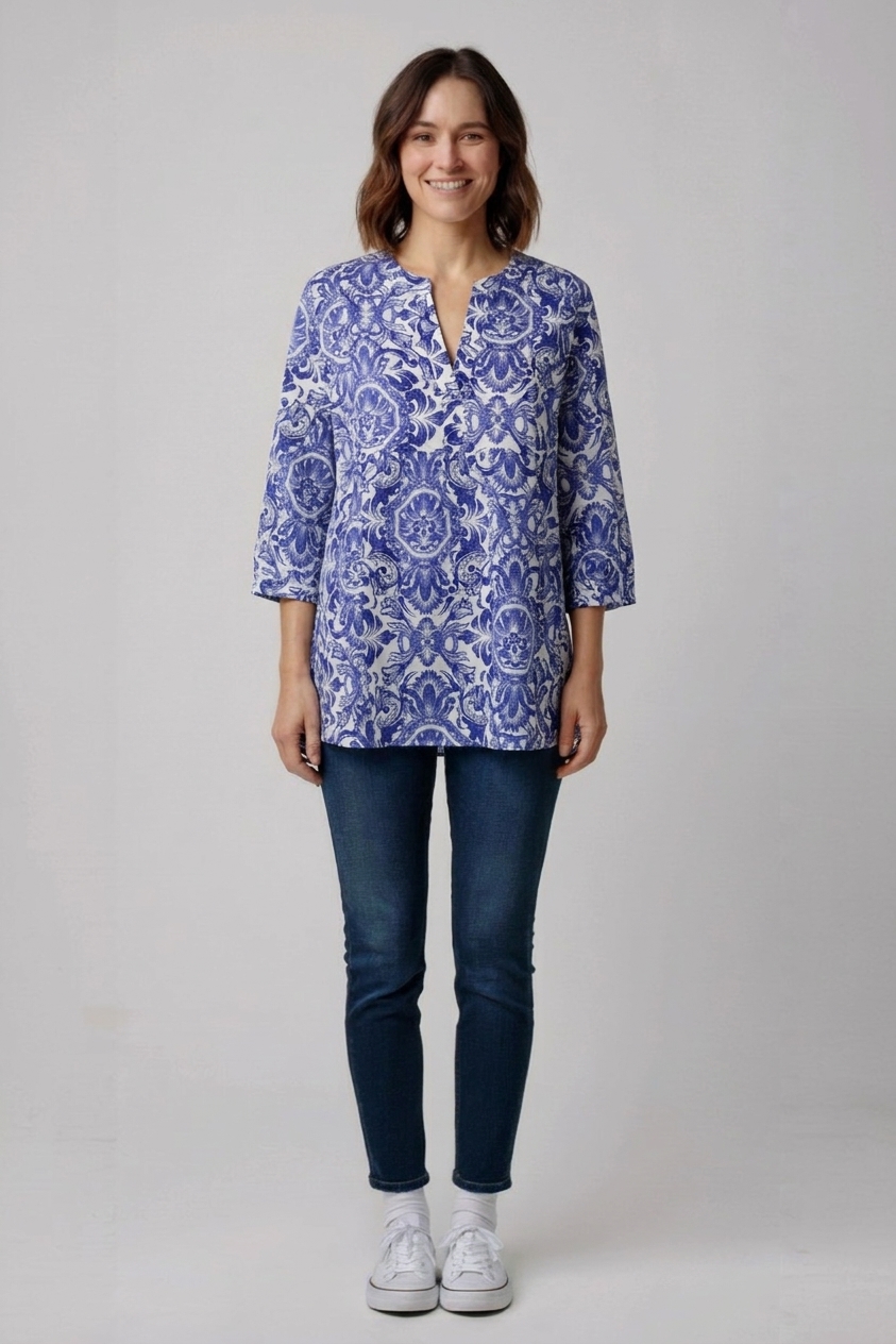 Modrá tunika Women essentials Vel.: 42 - Halenky