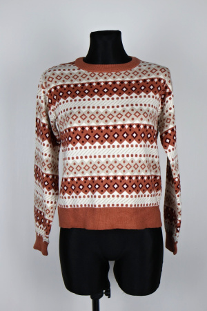 Vzorovaný svetr Up2fashion Vel.: 36 - Svetry