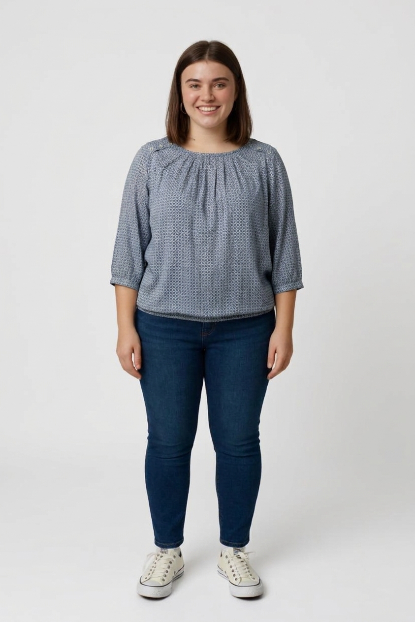 Modrá halenka Gina Benotti Vel.: 44 - Halenky