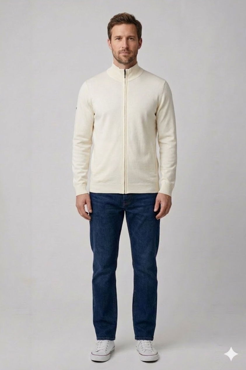 Bílý svetr Superdry Vel.: 54 - Svetry